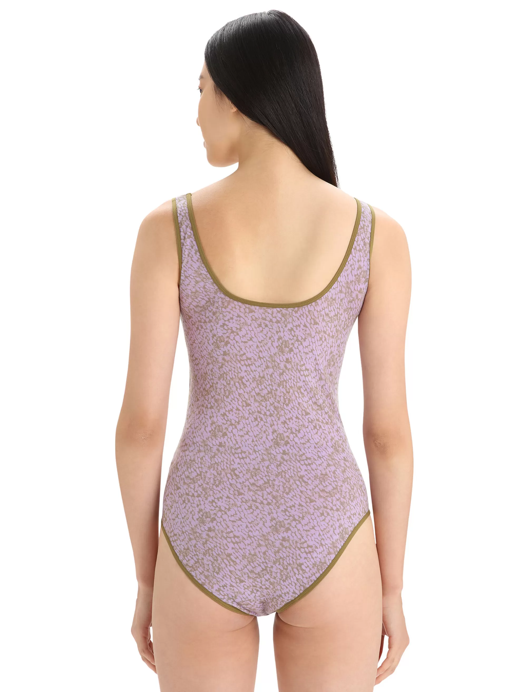 Icebreaker Body Sans Manches Merinos Queens Femme Algae/Purple Haze Sale