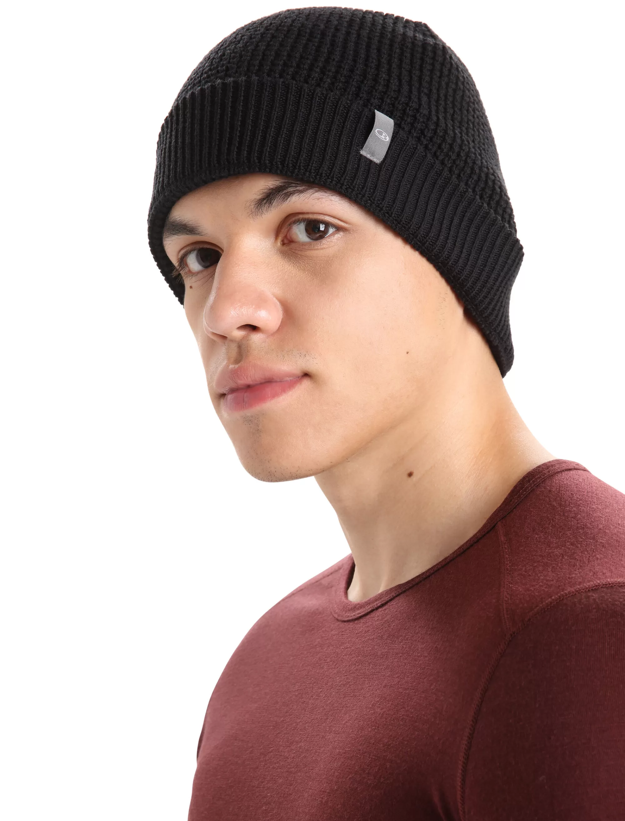 Icebreaker Bonnet Long Feadan Unisexe Black Outlet