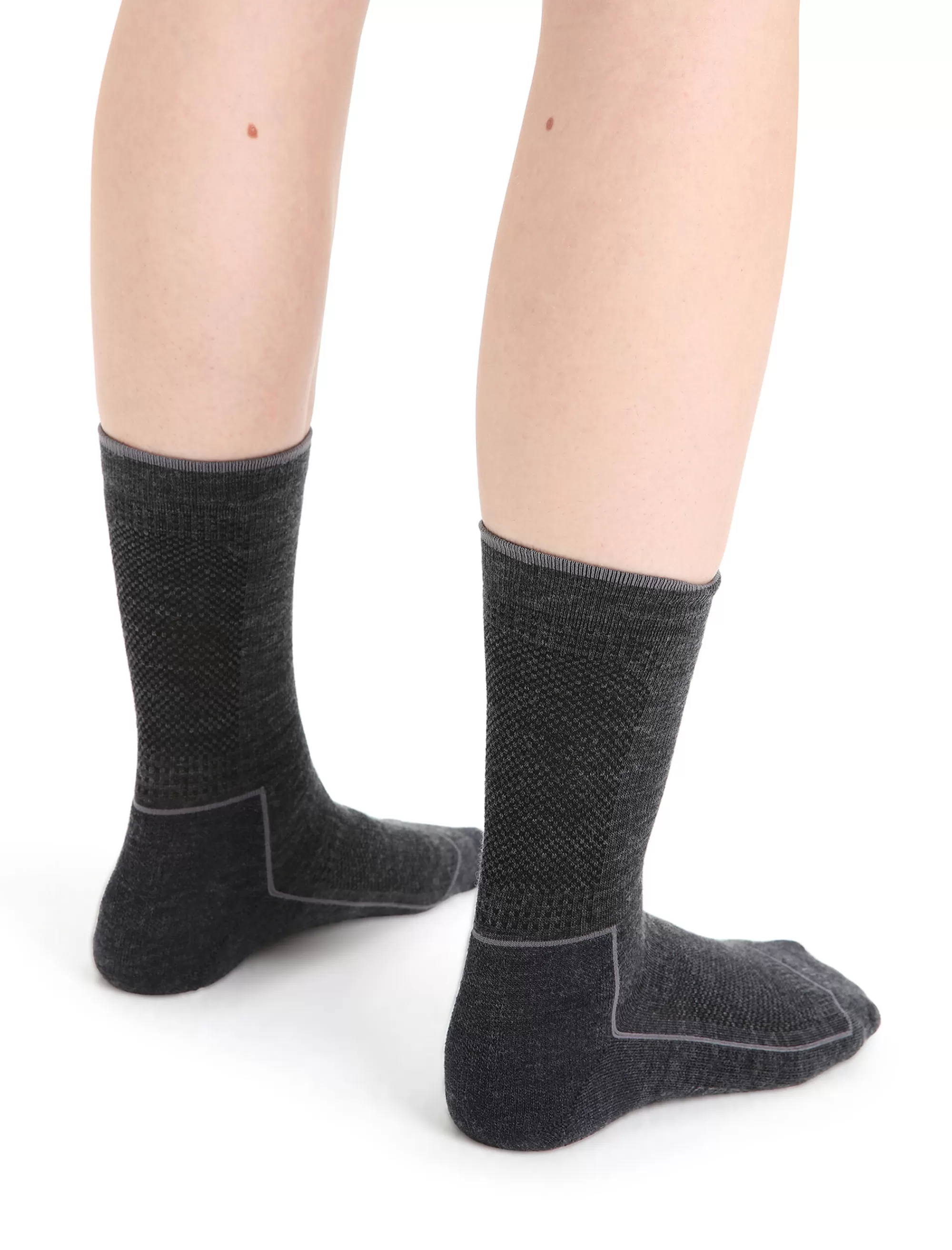 Icebreaker Chaussettes 3/4 Merinos Cool-Lite™ Hike Femme Jet Heather/Monsoon Cheap