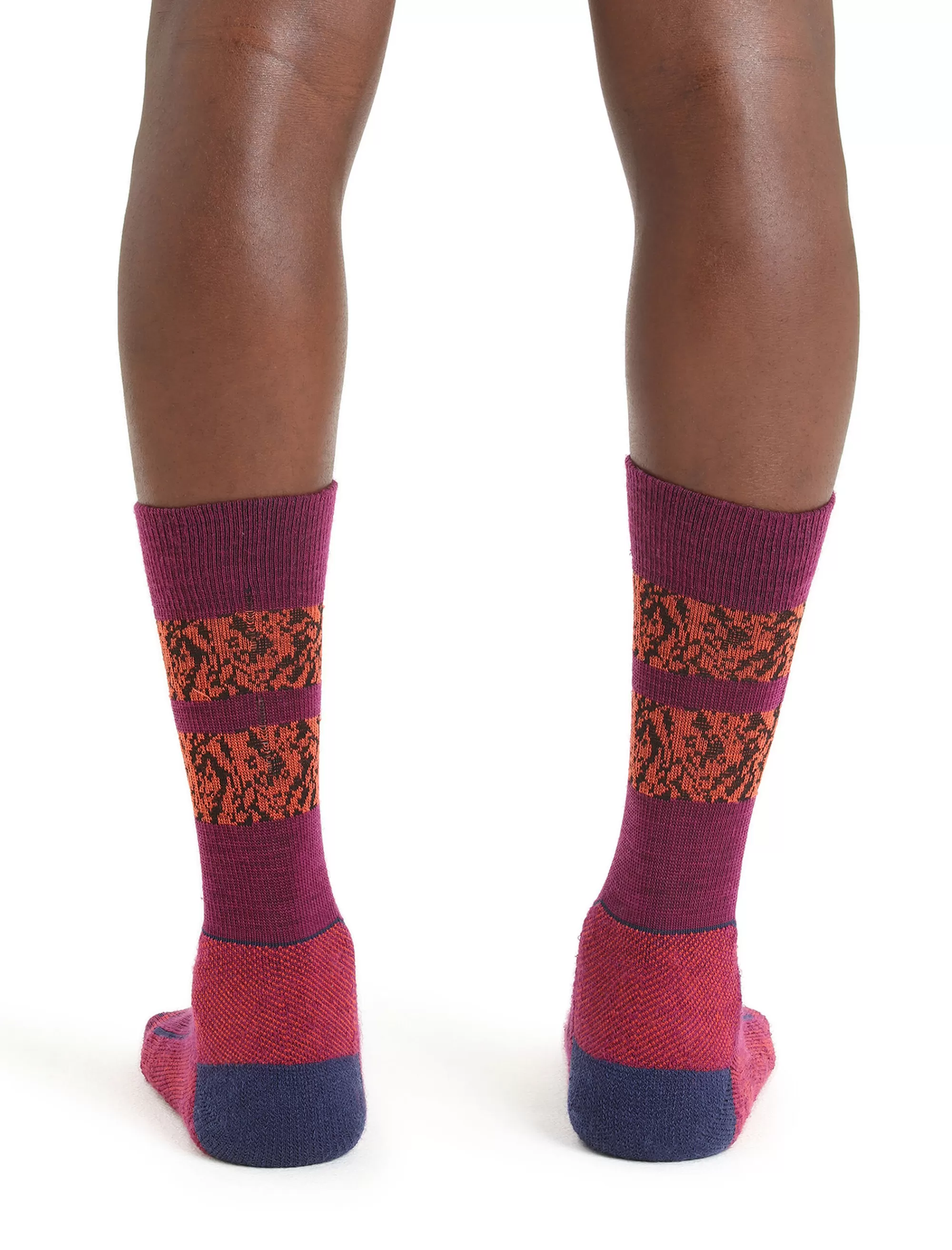 Icebreaker Chaussettes Merinos Grammage Leger Hike+ Natural Summit Homme Go Berry/Royal Navy Fashion