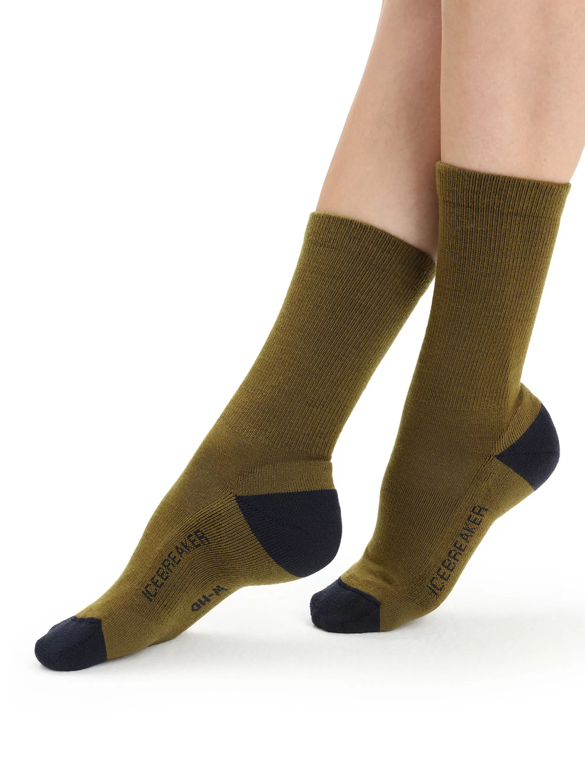 Icebreaker Chaussettes Merinos Grammage Leger Lifestyle Femme Algae/Midnight Navy Hot