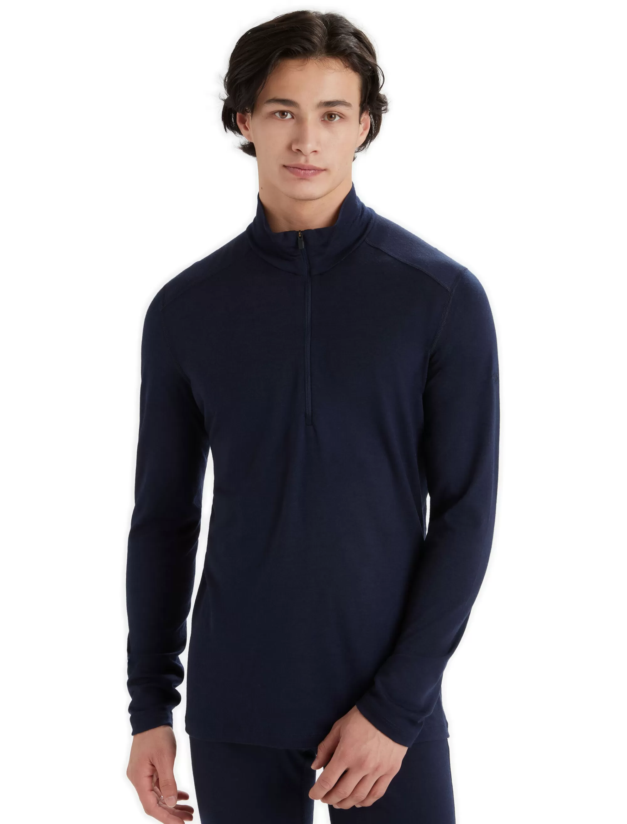 Icebreaker Demi-Zip Thermique Manches Longues Merinos 200 Oasis Homme Midnight Navy Shop