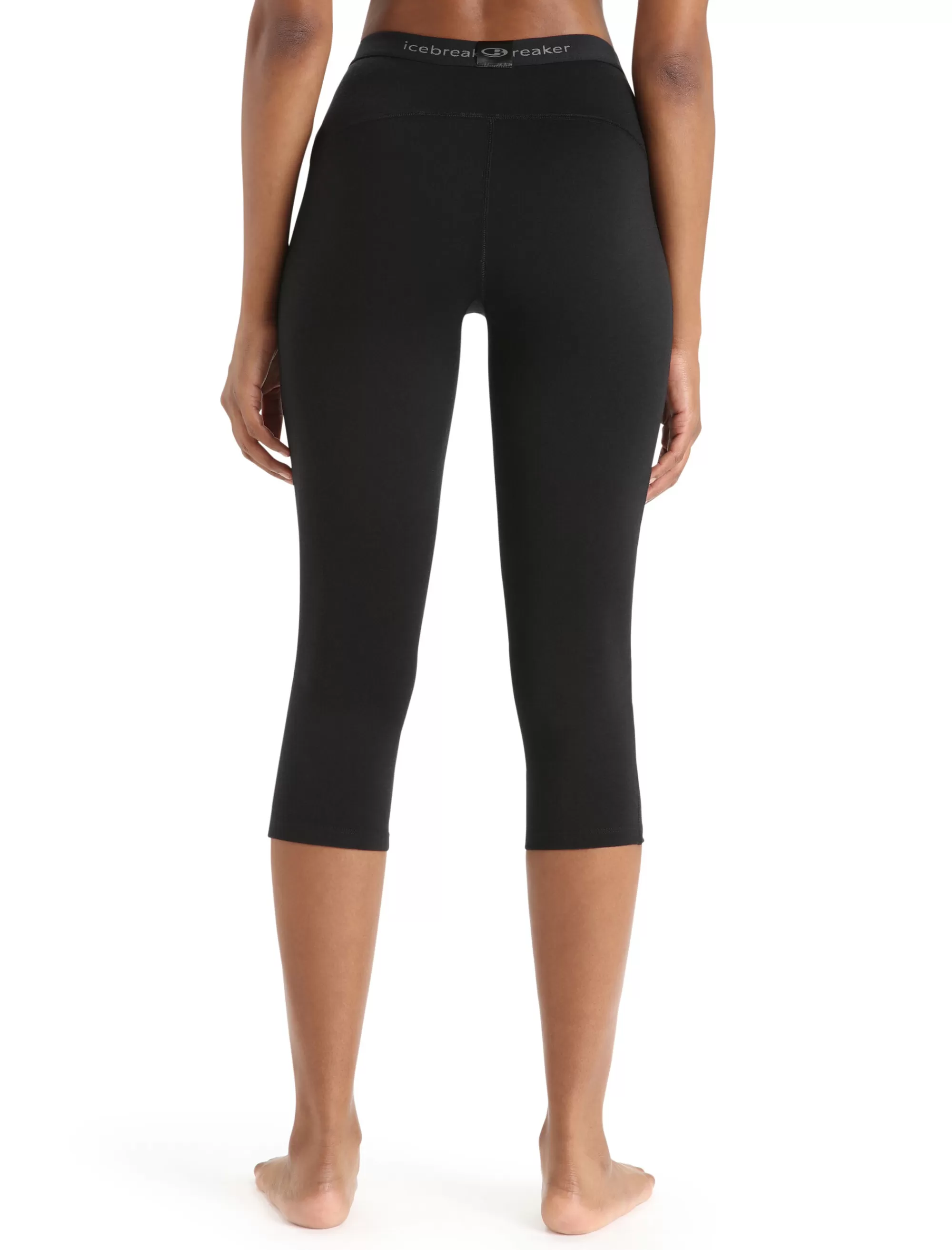 Icebreaker Legging 3/4 Thermique Merinos 200 Oasis Femme Black Best