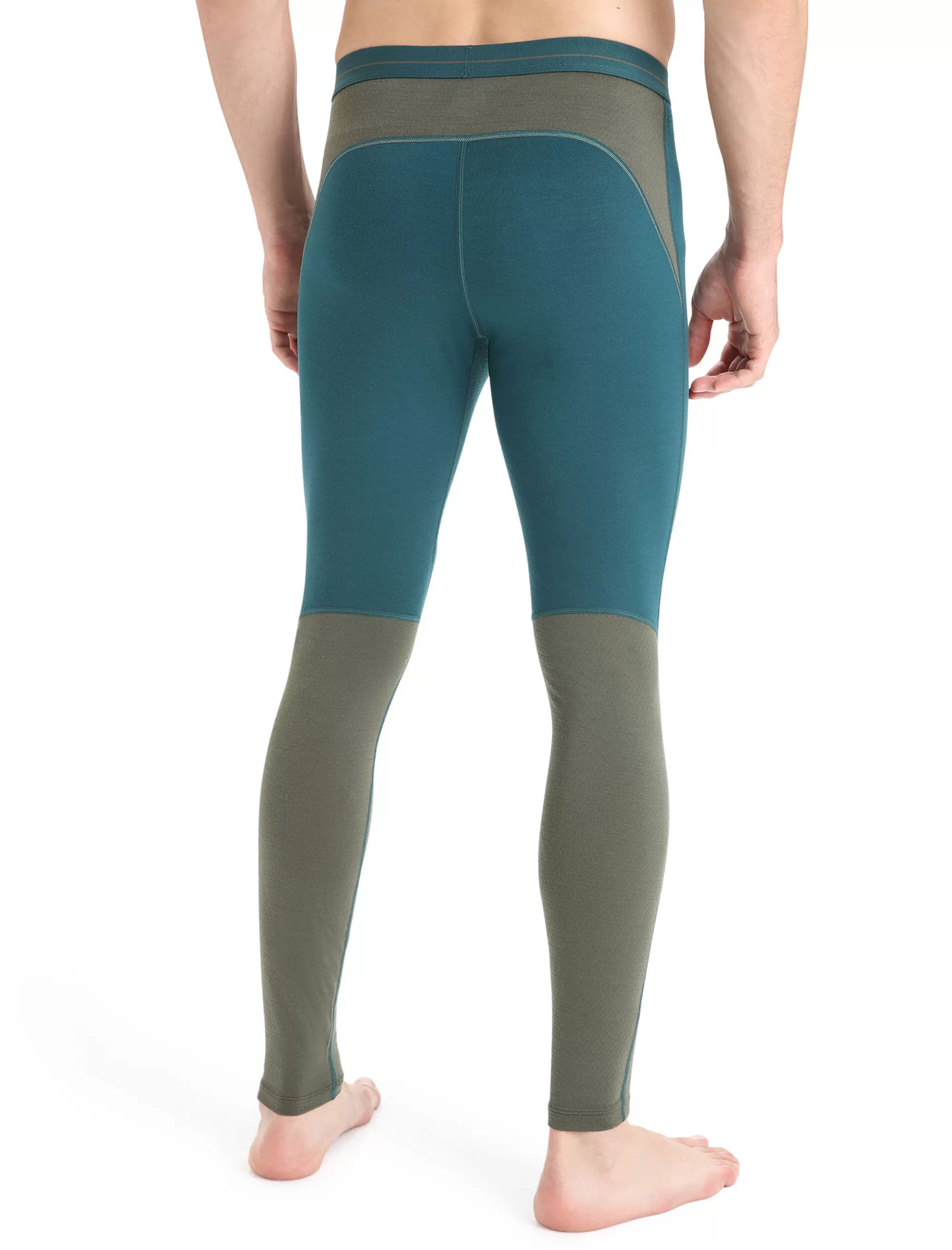 Icebreaker Legging Merinos 200 Zoneknit™ Homme Green Glory/Loden Clearance