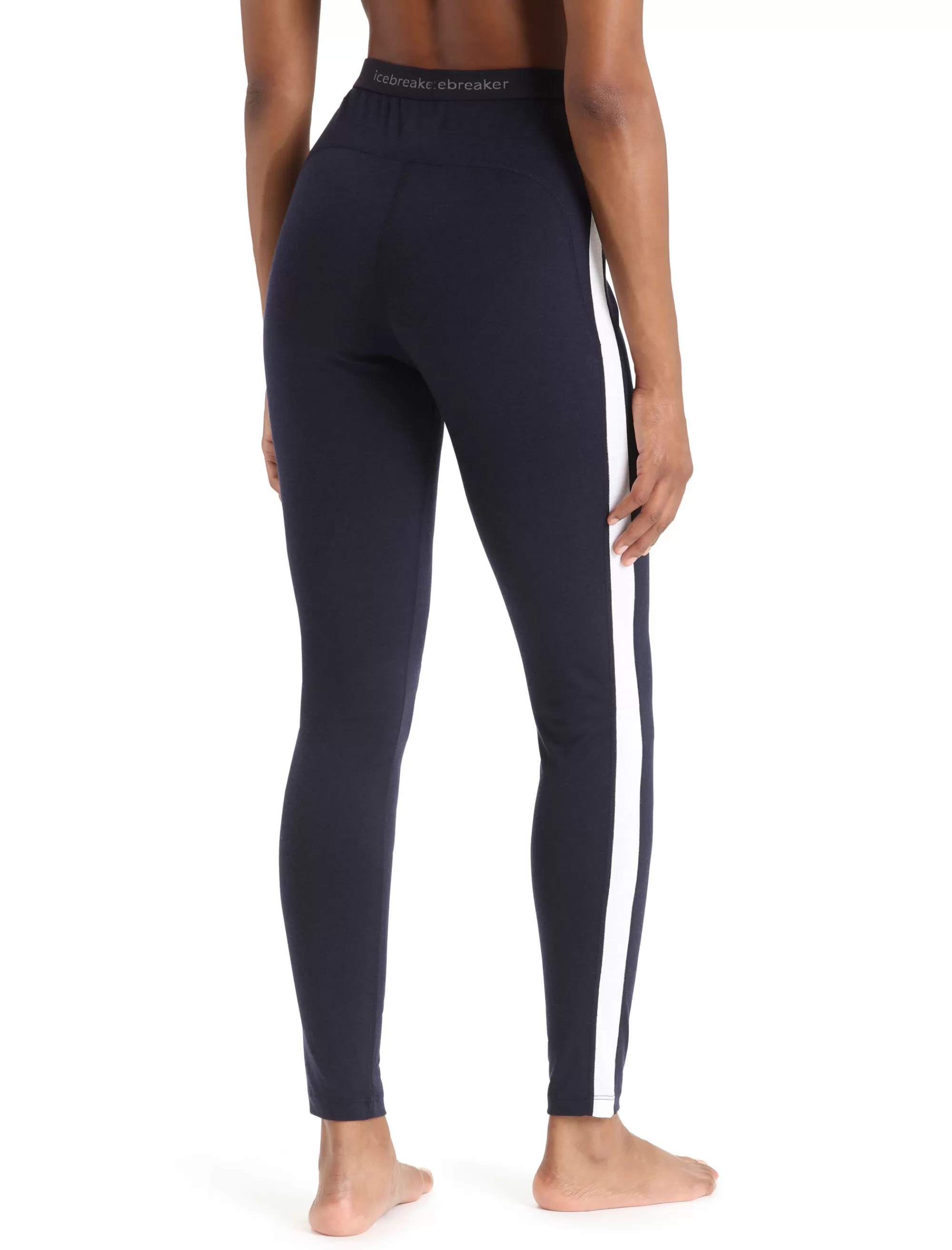 Icebreaker Legging Thermique Merinos 200 Sonebula Femme Midnight Navy/Snow Store