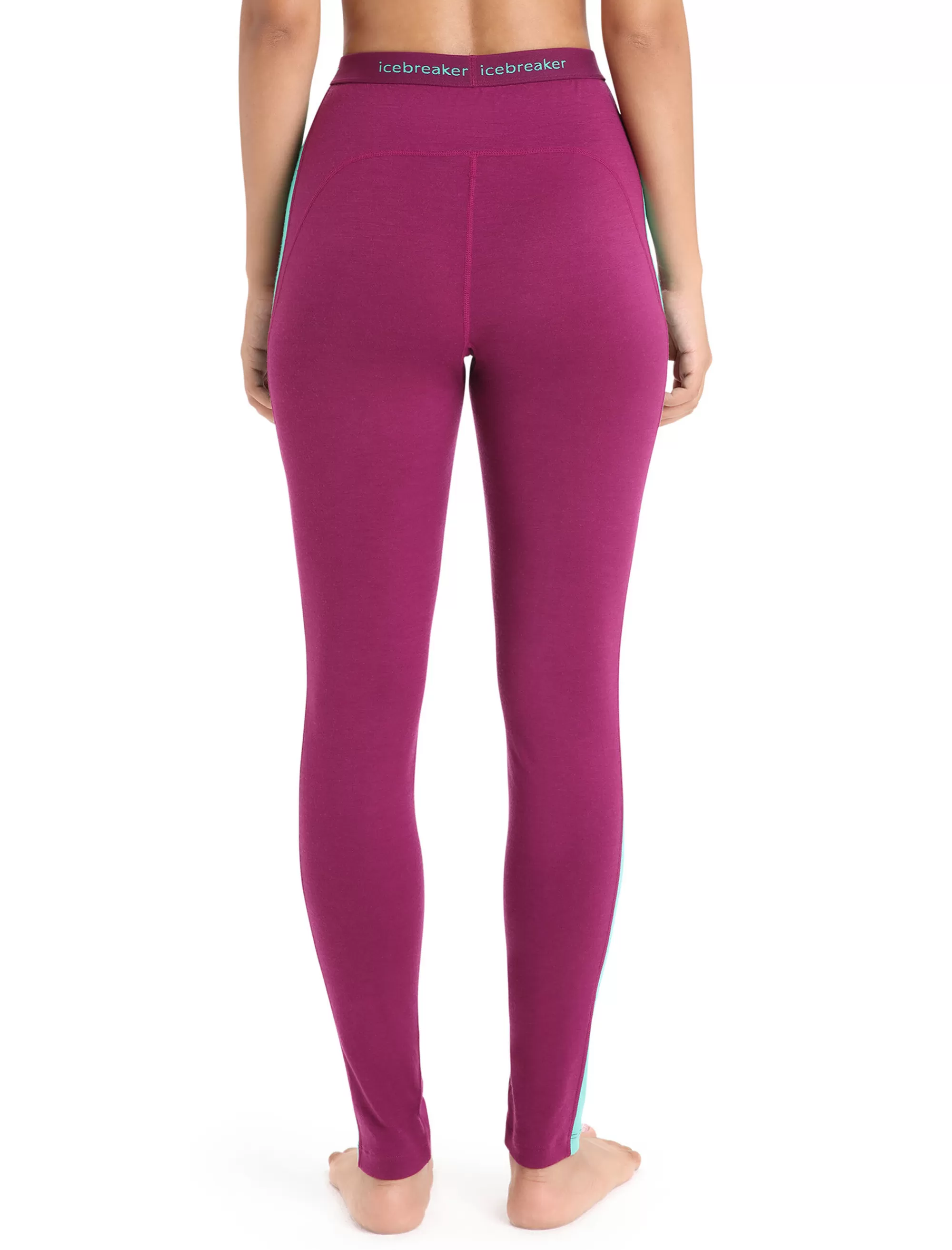 Icebreaker Legging Thermique Merinos 200 Sonebula Femme Go Berry/Fresh Store