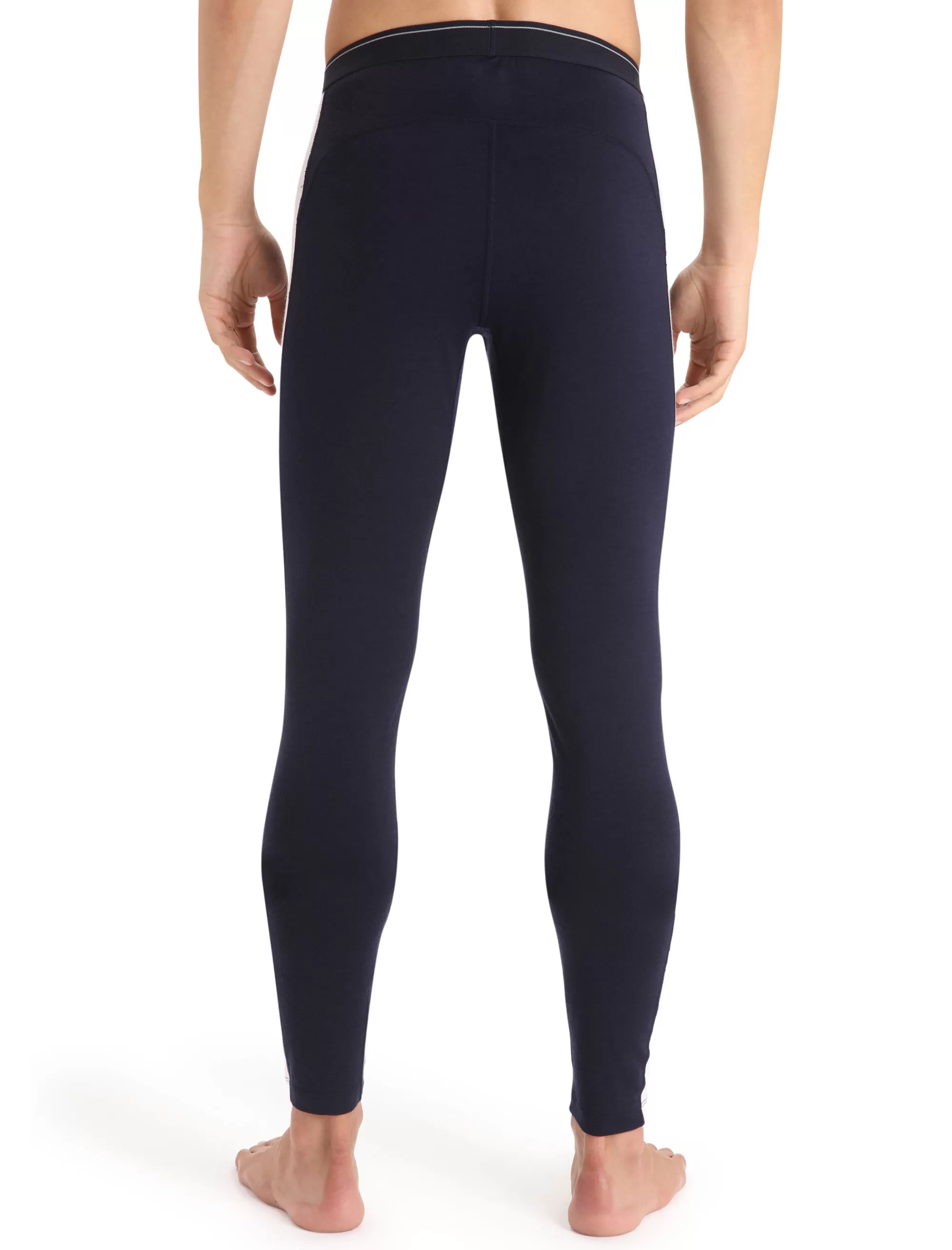 Icebreaker Legging Thermique Merinos 200 Sonebula Homme Midnight Navy/Snow Best Sale