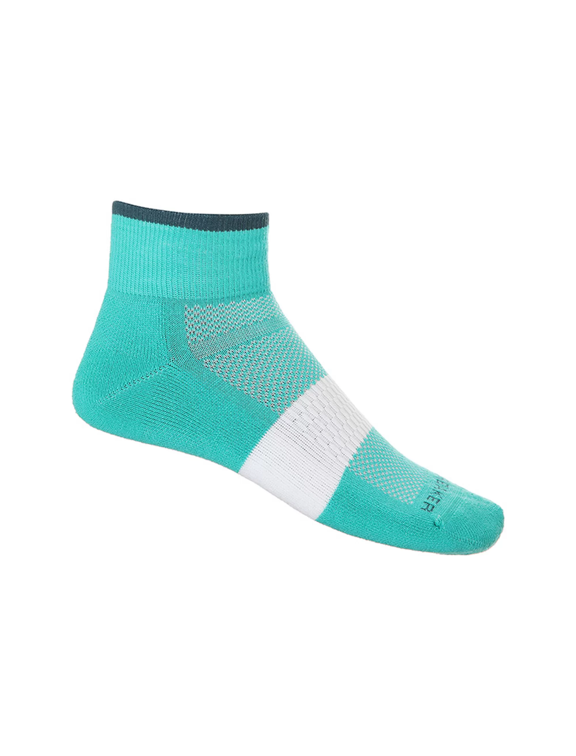 Icebreaker Mini-Socquettes Merinos Grammage Leger Multisport Femme Fresh/Green Glory Fashion