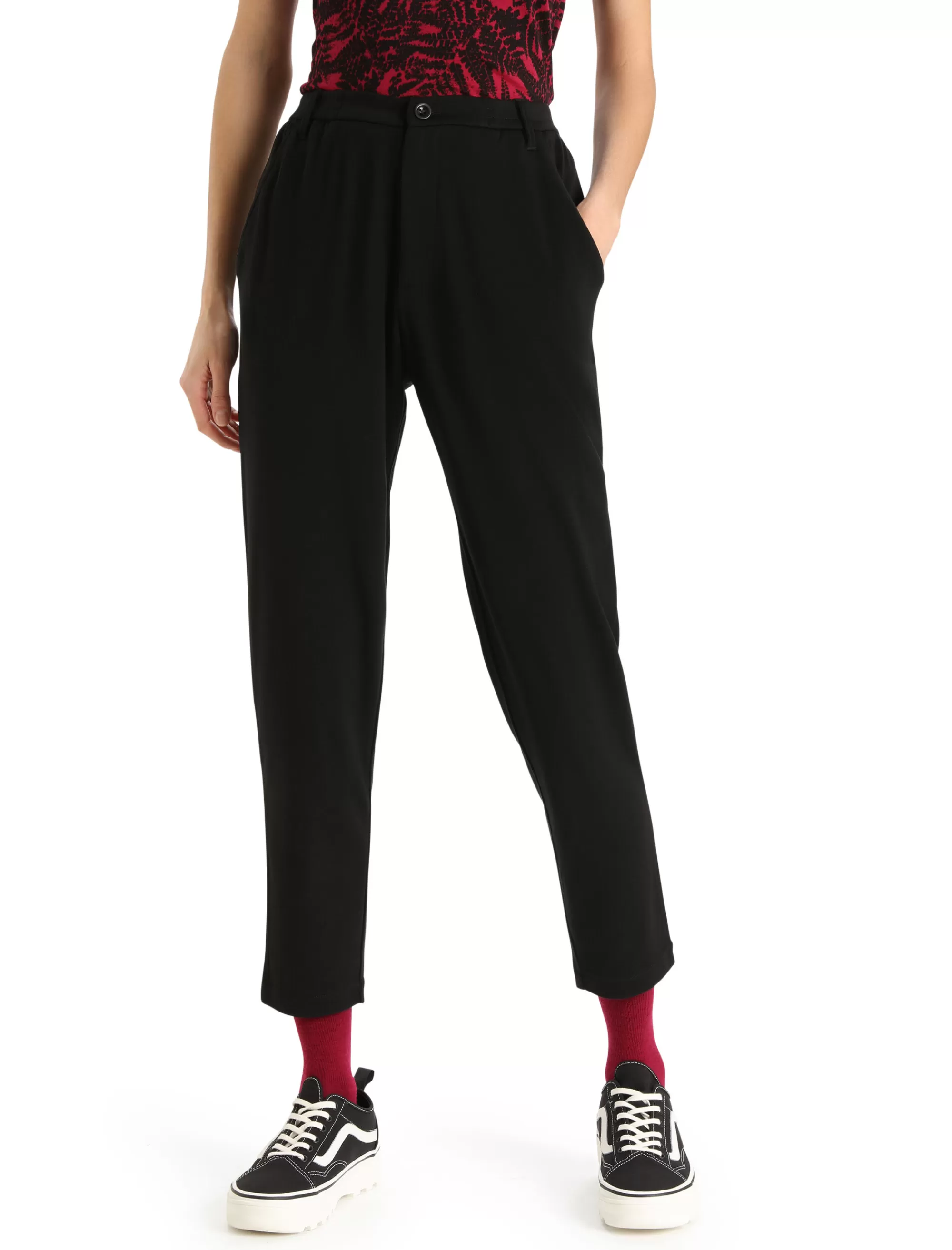 Icebreaker Pantalon Interlock Merinofine™ Femme Black Best Sale