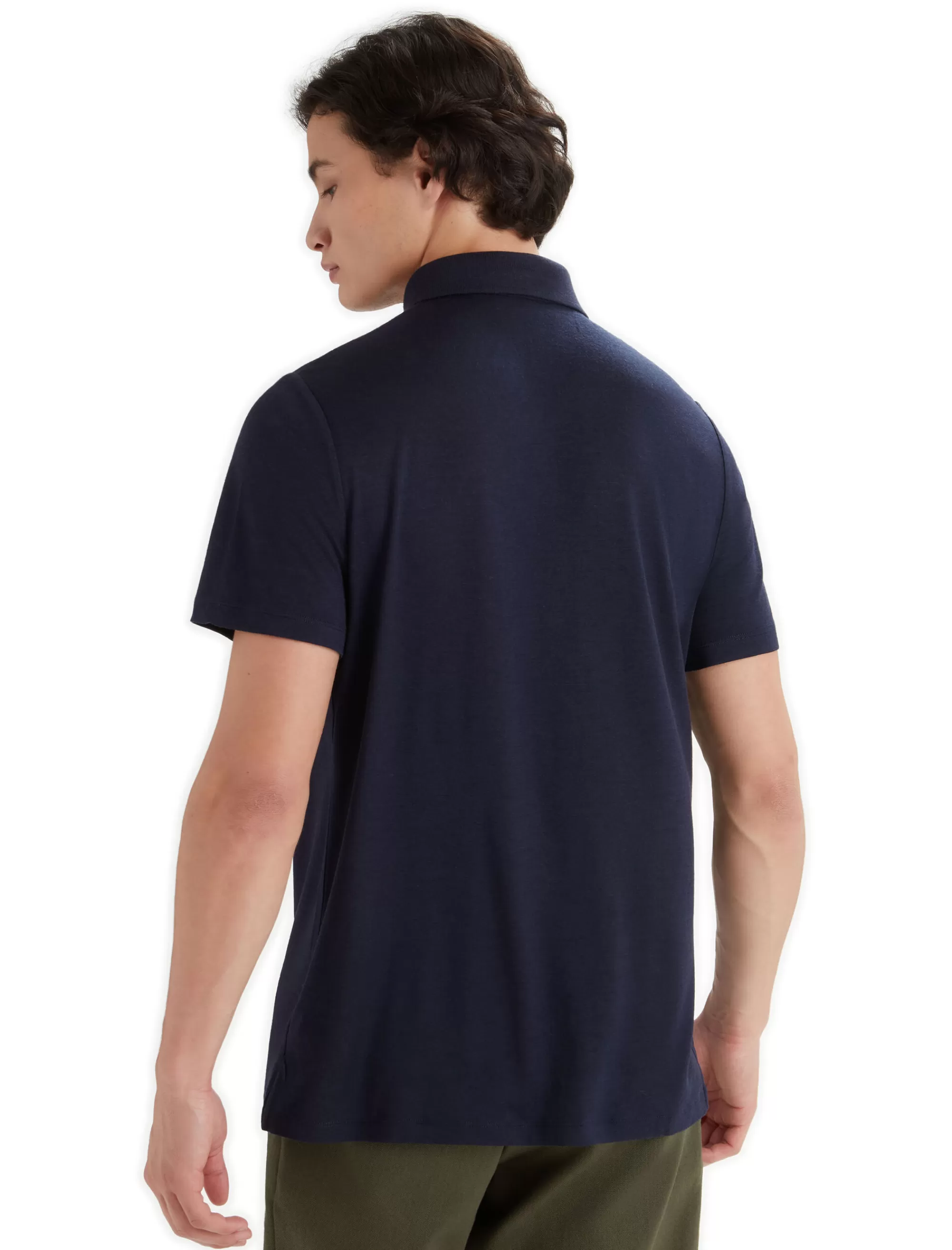 Icebreaker Polo Manches Courtes Merinos Tech Lite Ii Homme Midnight Navy Fashion