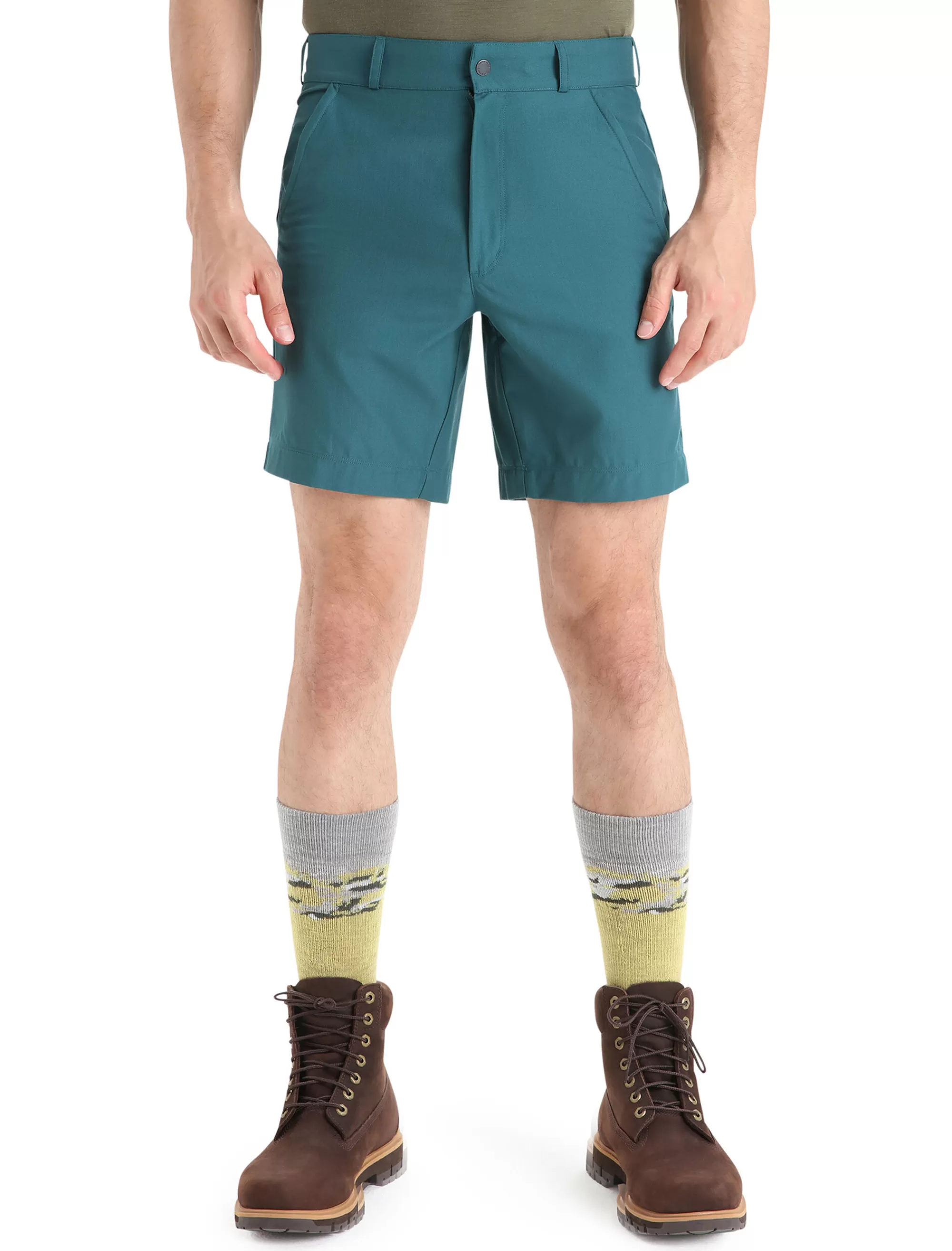 Icebreaker Short Merinos Hike Homme Green Glory Shop