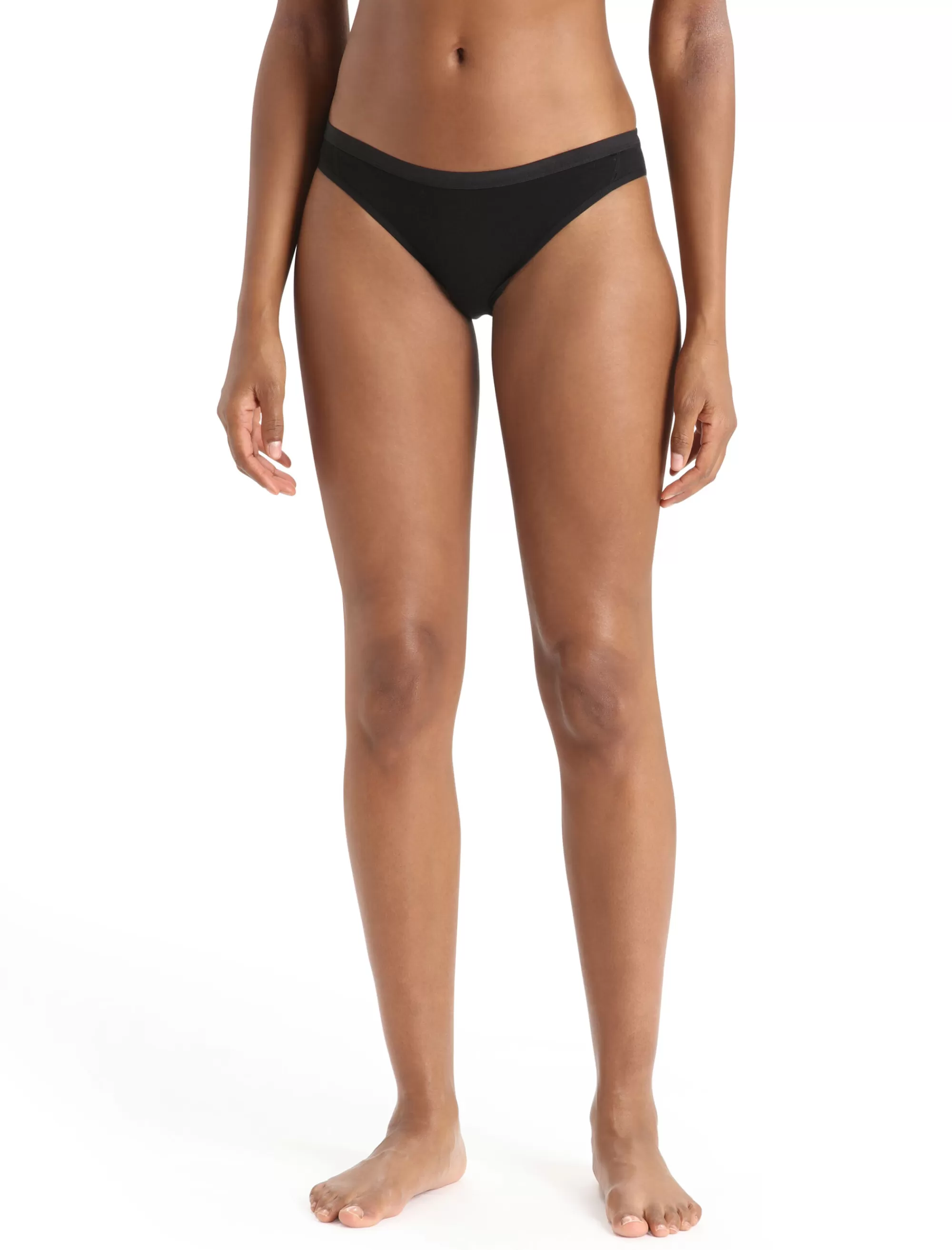 Icebreaker Slip De Bikini Merinos Siren Femme Black New