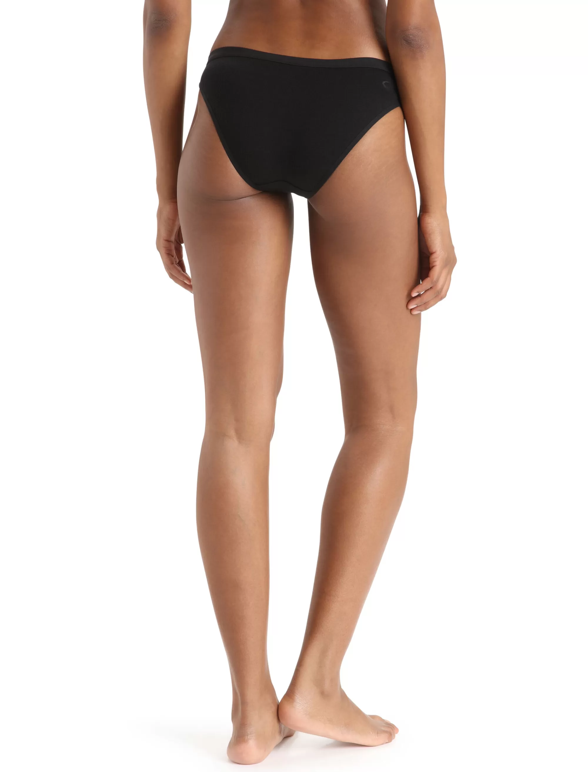 Icebreaker Slip De Bikini Merinos Siren Femme Black New