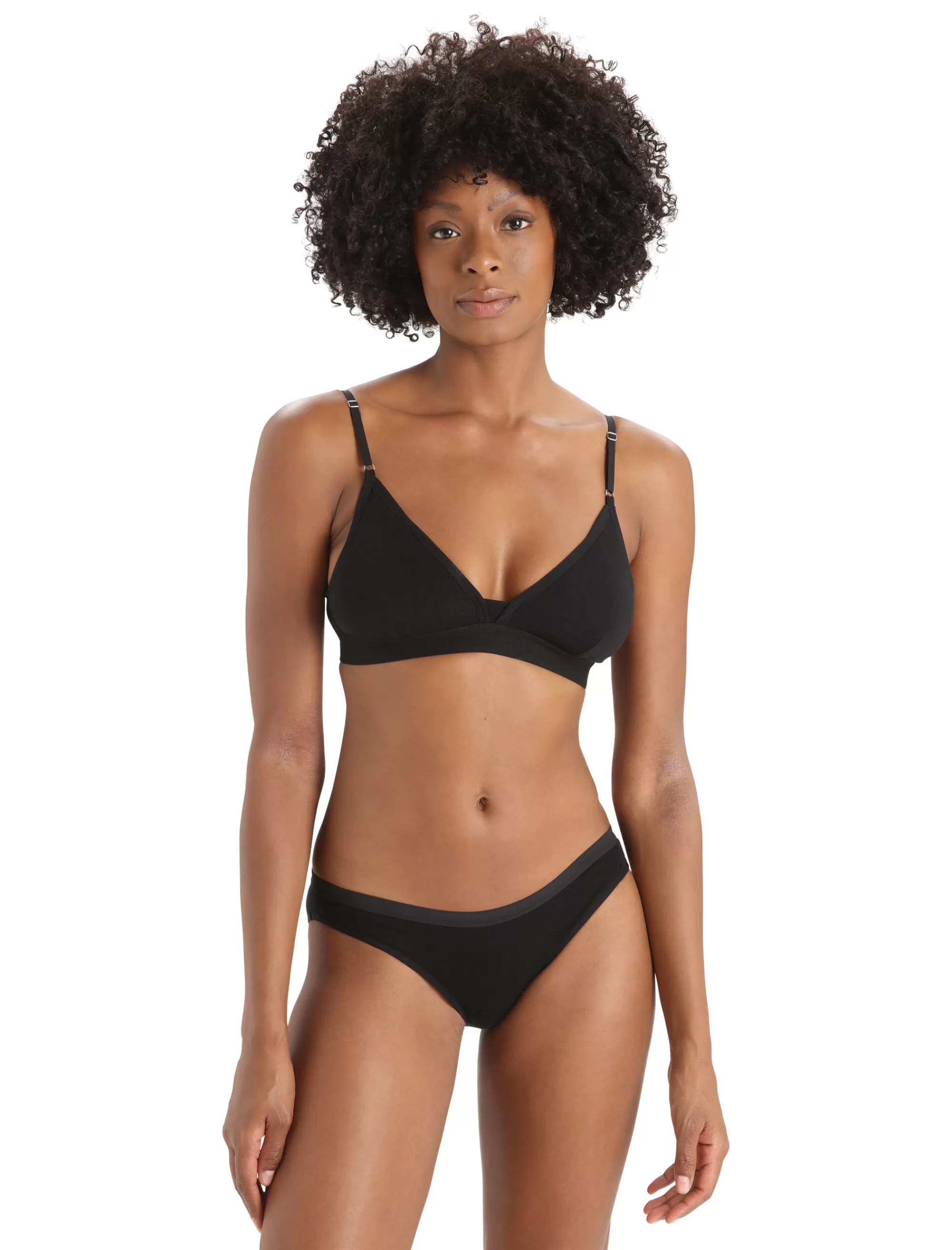 Icebreaker Soutien-Gorge Merinos Siren Femme Black Hot