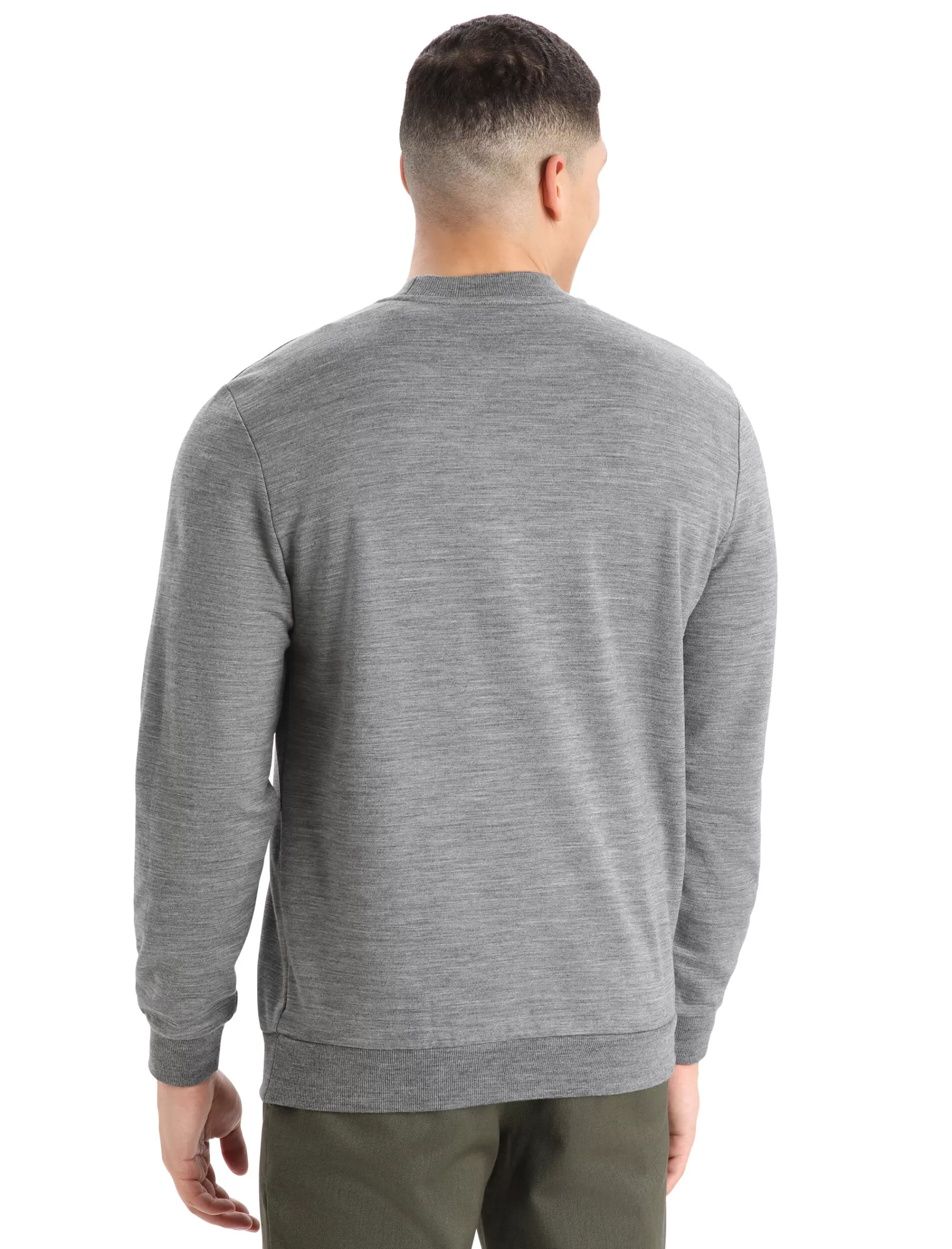 Icebreaker Sweatshirt Manches Longues Merinos Shifter Homme Gritstone Heather Sale