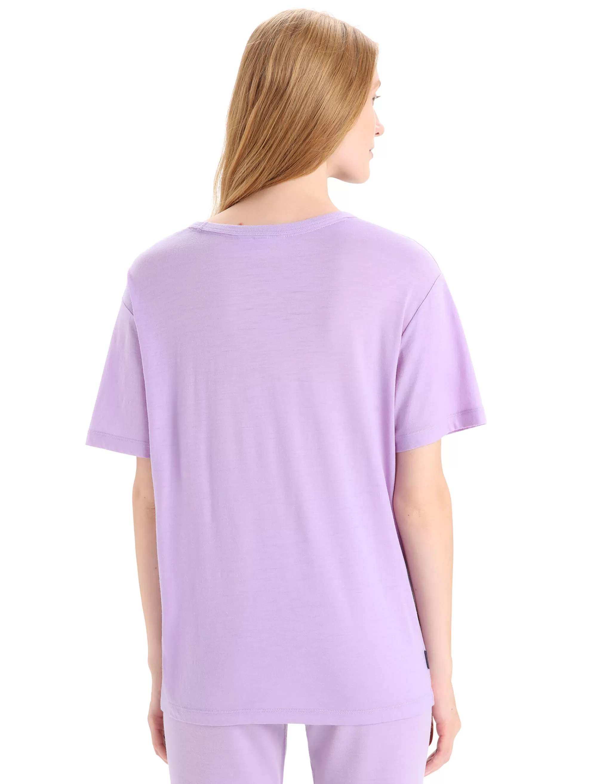 Icebreaker T-Shirt Manches Courtes Merinos Granary Femme Purple Gaze Cheap