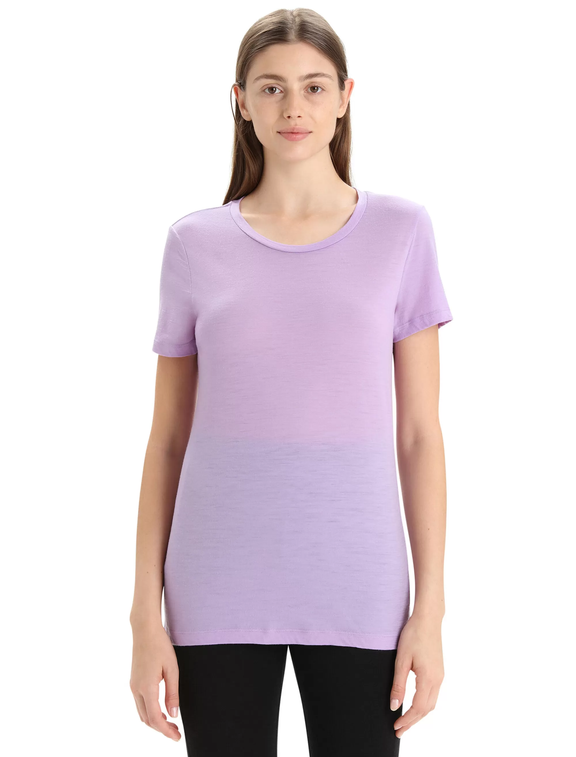 Icebreaker T-Shirt Manches Courtes Merinos Tech Lite Ii Femme Purple Gaze Cheap