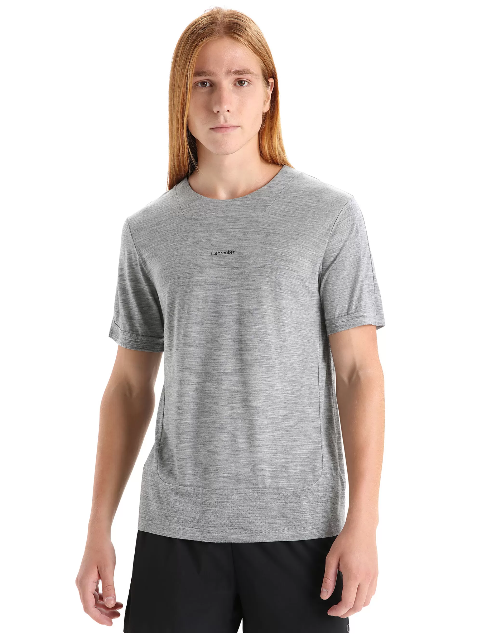 Icebreaker T-Shirt Manches Courtes Merinos Zoneknit™ Homme Metro Heather Outlet