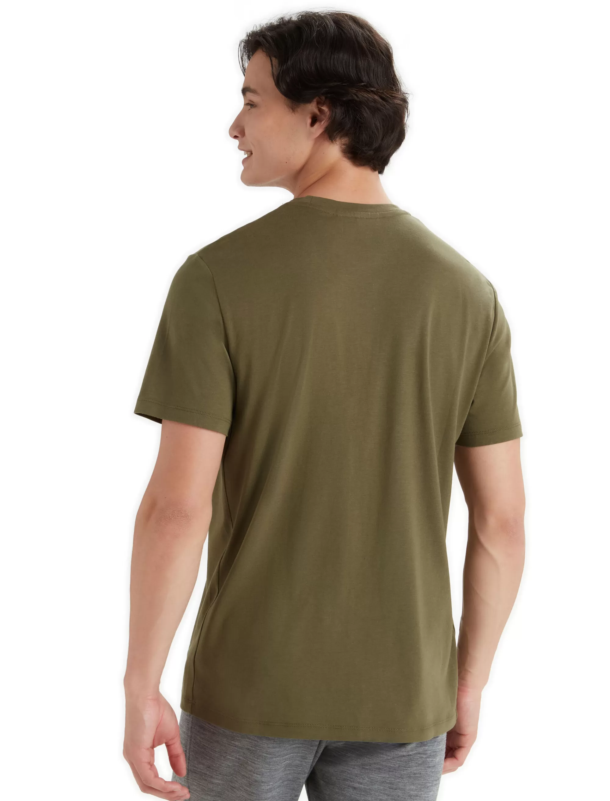 Icebreaker T-Shirt Manches Courtes Tencel™ Coton Homme Loden New